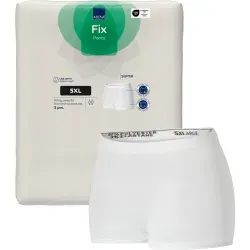 ABENA® Fix Pants Super Fixierhose, weiß 1999911821 , 1 Packung = 3 Stück, Größe 5XL
