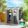 Outsunny Gerätehaus 2,1 m2 1,86 x 1,30 m Grau