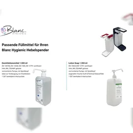 Blanc HYGIENIC Desinfektion, Haut- und Händedesinfektion für Blanc Hebelspender , 6x1Liter