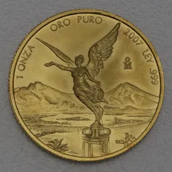Goldmünze 1oz Libertad 2007 (Mexiko)