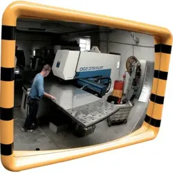 Dancop Industriespiegel B600xH400 mm gelb/schwarz für Innen