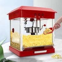 Rosenstein & Söhne Popcornmaker: Profi-Gastro-Popcorn-Maschine mit Edelstahl-Topf, 800 Watt