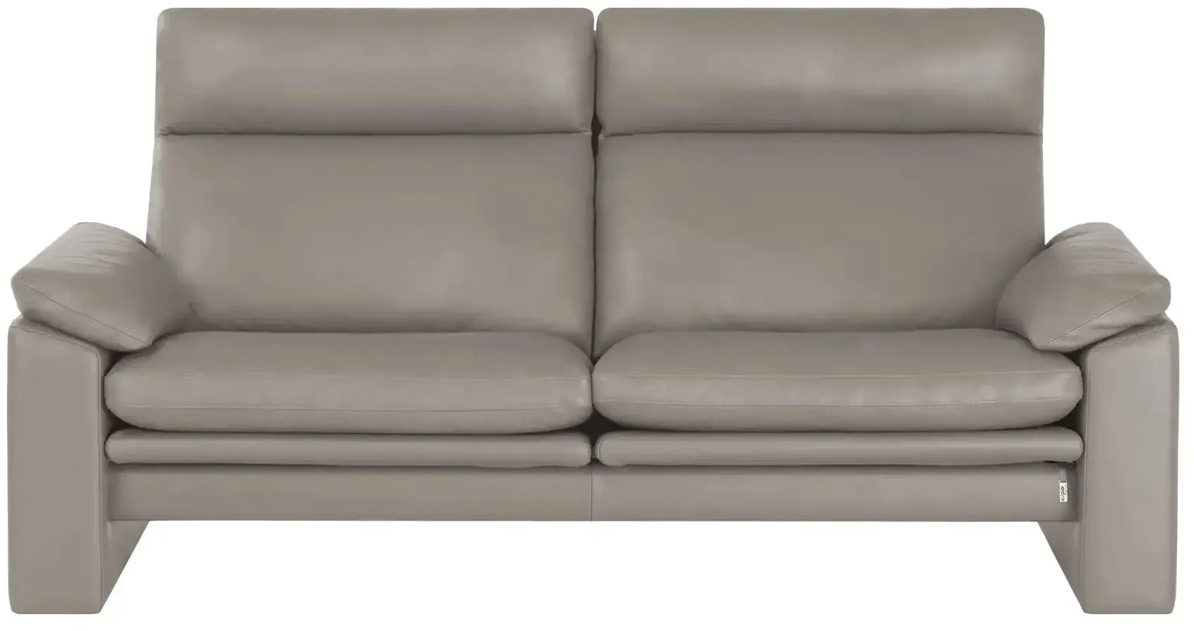 erpo just relax Ledersofa mit Relaxfunktion JR960 Bari ¦ grau ¦ Maße (cm): B: 190 H: 93 T: 84.0