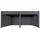 Mendler Pergola MCW-L46 mit Seitenwand Anthrazit 11 cm Alu-Gestell 3 x 6 m