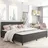vidaXL Boxspringbett 200 x 200 cm Grau