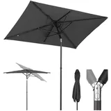 Sekey 200 × 125 cm Sonnenschirm Balkon Sonnenschirm Rechteckig für Balkon, Terrasse & Garten,Windfest Kippbar UPF 50+