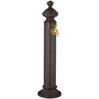 Relaxdays Standbrunnen antik mit Wasserhahn, HxBxT: 87 x 20,5