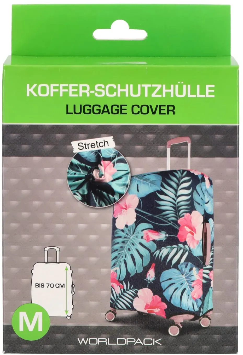 Worldpack Kofferhülle Luggage Cover M flower hawaii