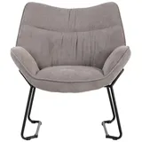 bene living Sessel Aliano Textil 73 x 76 x 67 cm Grau