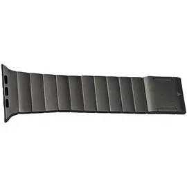 PURO TITAN Edelstahl Apple Watch Armband 42/44/45/49mm - Schwarz