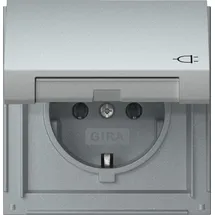 Gira Schuko-Steckdose IP44 Alu 1 St.