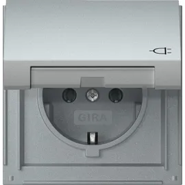 Gira Schuko-Steckdose IP44 Alu 1 St.