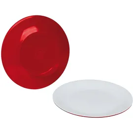 Bo-Camp Frühstücksteller rot 4er Set