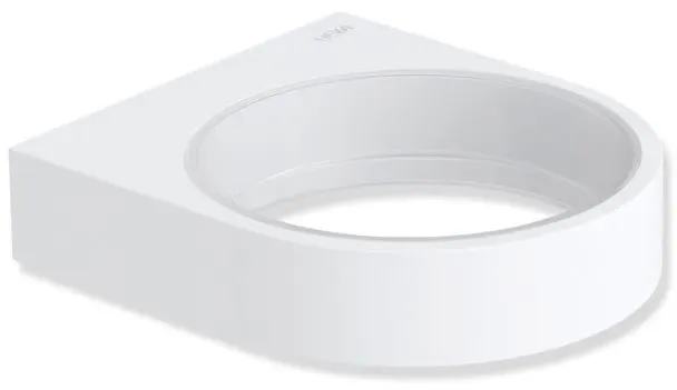 Hewi Halter System 800, 800.00.10260DX pulverbeschichtet, weiß tiefmatt