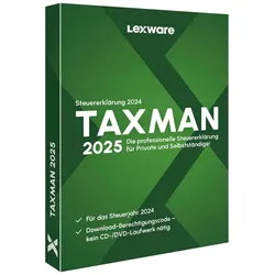 Lexware Taxman Professional 2025 für die Steuererklärung 2024