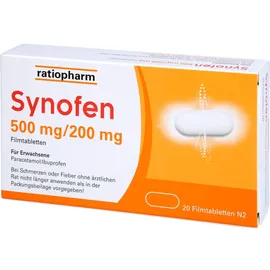 Ratiopharm Synofen 500 mg/ Filmtabletten 20 St.