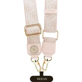 CG Mobile Guess Universalgurt GUUCNP4DGMP 4G Tether Patch Strass Metall Logo rosa - Rosa