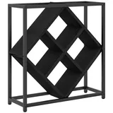 vidaXL Weinregal Schwarz Eiche 51x18x52,5 cm Holzwerkstoff