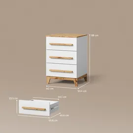livinity® Mailo 60 x 88 cm Weiß/Artisan