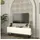 [en.casa] Nolven TV-Lowboard 135 x 46,5 x 31,5 cm Weiß Metall/Spanplatte