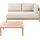 Beliani Sampieri Set 2-tlg. Hellbraun/Beige