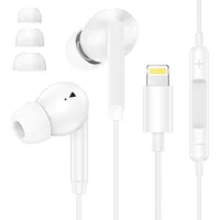 Kopfhörer mit Kabel für iPhone, In Ear iPhone Kabelkopfhörer Lightning Kopfhörer mit Mikrofon und Lautstärkeregler, Ohrhörer mit Kabel für i-Phone 14 Pro Max/14 Pro/14 Plus/14/13/12/11/SE/X/XS/XR/8/7