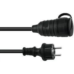 Stromkabel 10m - Verlängerungskabel - Schutzkontakt - Outdoor - 3x1,5qmm