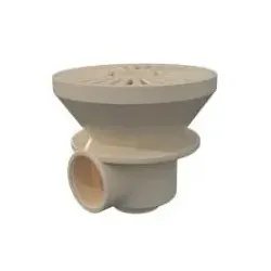 Astral Bodenablauf mit Deckel rund Ø 180 mm sand für Fliesen/Beton und Fertigbecken