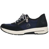 Rieker Damen Sneaker N8451-14 blau Gr. 36