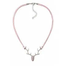 Allgäu Rebell Collier Rosi rosa/Metall