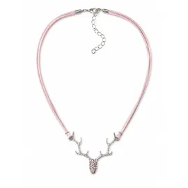 Allgäu Rebell Collier Rosi rosa/Metall