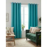 Wirth Vorhang WIRTH "Dim out" Gr. 6, blau (türkis), B:145cm H:125cm, Polyester, Gardinen