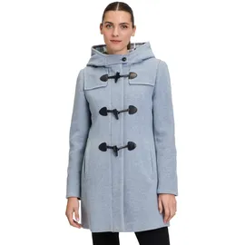 GIL BRET Dufflecoat mit Kapuze in Bright Blue Melange | 42