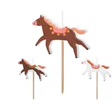 OEM Geburtstagskerzen Pferde, | 3 STK.