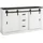 Home Affaire Sideboard HOME AFFAIRE "SHERWOOD", weiß (pinie weiß dekor), B:161cm H:91cm T:43cm, Sideboards, Sideboard, Holz Dekor, mit Scheunentorbeschlag und Apothekergriffen, Breite 161cm