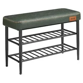 VASAGLE Sitzbank LSB054C01 waldgrün Kunstleder 80,0 cm