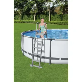 BESTWAY Sicherheits-Poolleiter grau 132 cm
