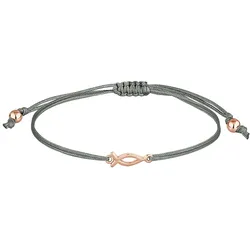 Elli Fisch Symbol Nylon Firmung 925 Silber rosefarben Damen 