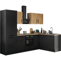 BASIC by Balculina Winkelküche Turin L-Form 270 cm schwarz