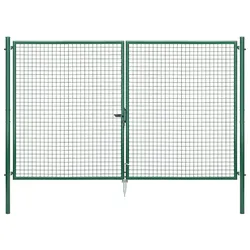 Gust. Alberts GmbH & Co. KG Gartentor zweiflügelig grün RAL 6005, 3.000 mm x 2.000 mm