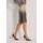 Madeleine Eleganter Rock Midirock Schimmerndes Design Beige/Grau 42