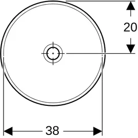 Geberit VariForm Einbauwaschtisch Ø 40 cm (500.703.00.2)