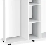 Vicco Robbie Garderobenschrank 130 x 40 x 120 cm weiß