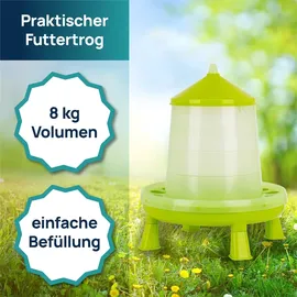 Gaun Futtertrog, grün, mit Füßen, 8kg