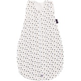 Träumeland Sommerschlafsack LIEBMICH aus Tencel, Design Weiß mit grauen Sternen, Größe 110 cm, mehrfarbig