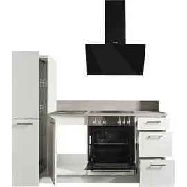 kochstation Küchenzeile Scafa 180 cm weiß