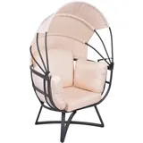 deluke Gartenmuschel 77 x 91 x 152 cm Beige