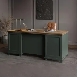 petits-meubles Schreibtisch Martin Grün und Holz