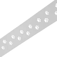 zaun|zu® Sichtschutzstreifen PREMIUM Dekor Tapsi 255 x 1 cm Weiß