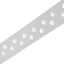 zaun|zu® Sichtschutzstreifen PREMIUM Dekor Tapsi 255 x 1 cm Weiß